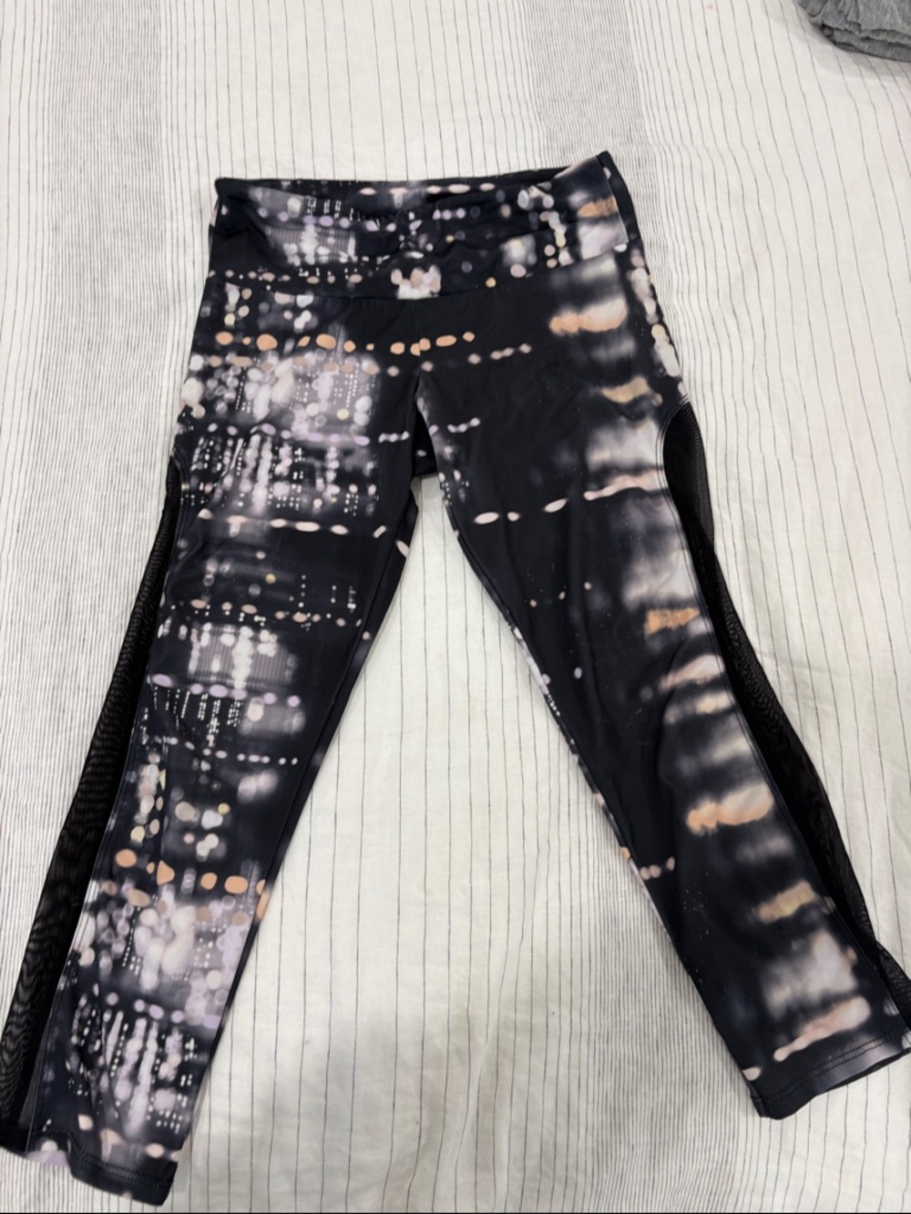 Women’s Onezie SUPER soft Black night life patterned Active Leggings